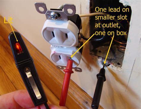 will outlets grounded to metal box show on receptacle tester|testing grounding receptacles.